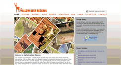 Desktop Screenshot of fallowdeerreserve.org